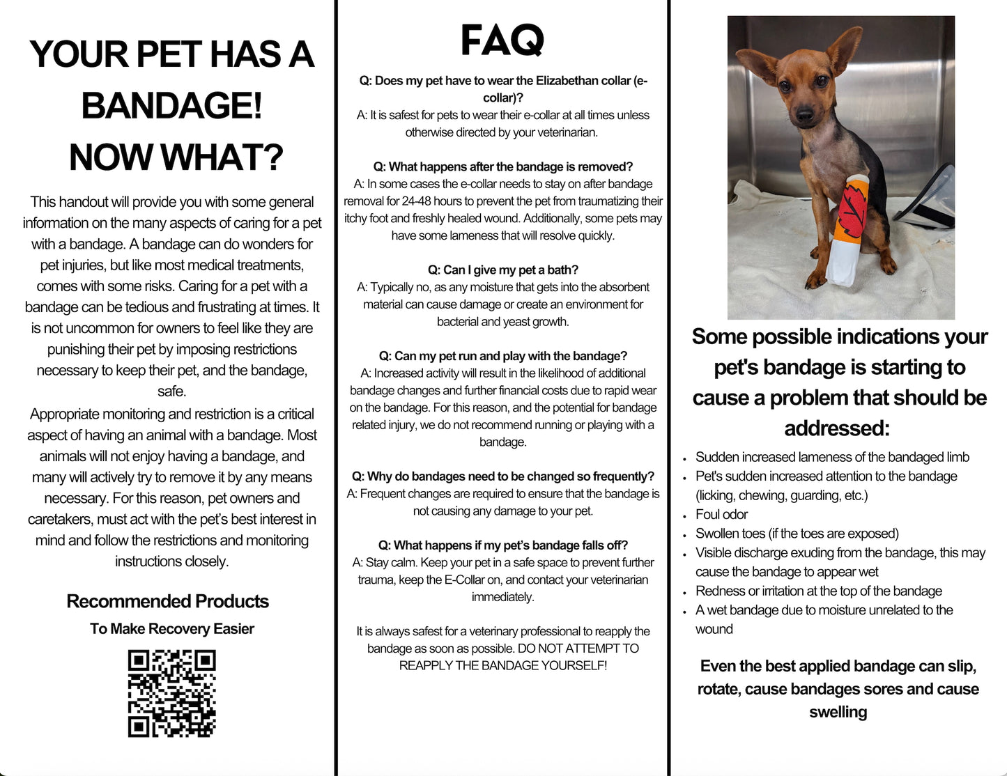 At-Home Bandage Care – Client Education Handout (Printable PDF)